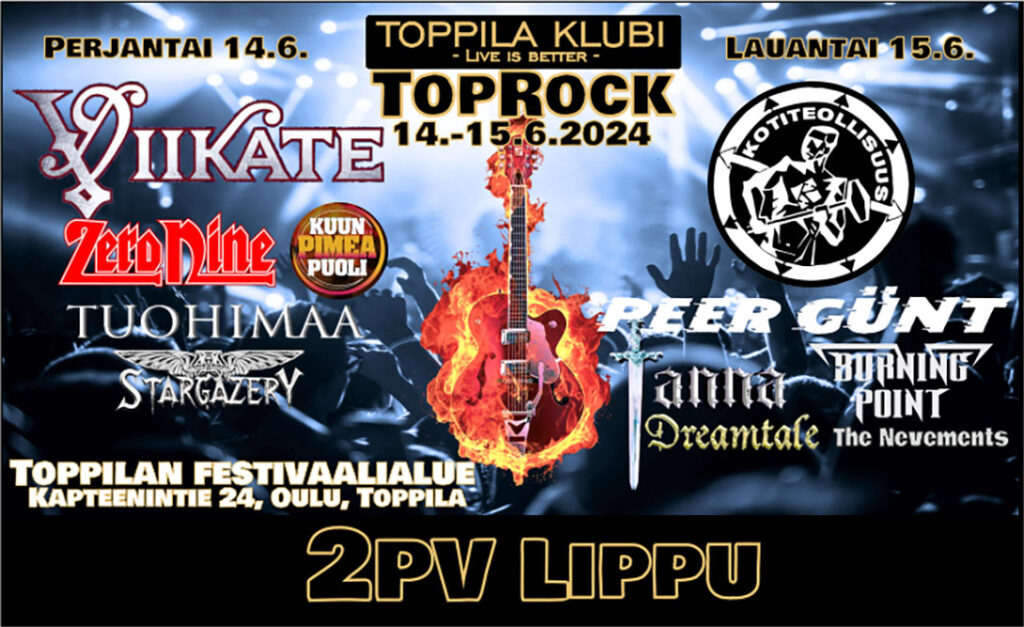 Kahden päivän liput myyntiin!