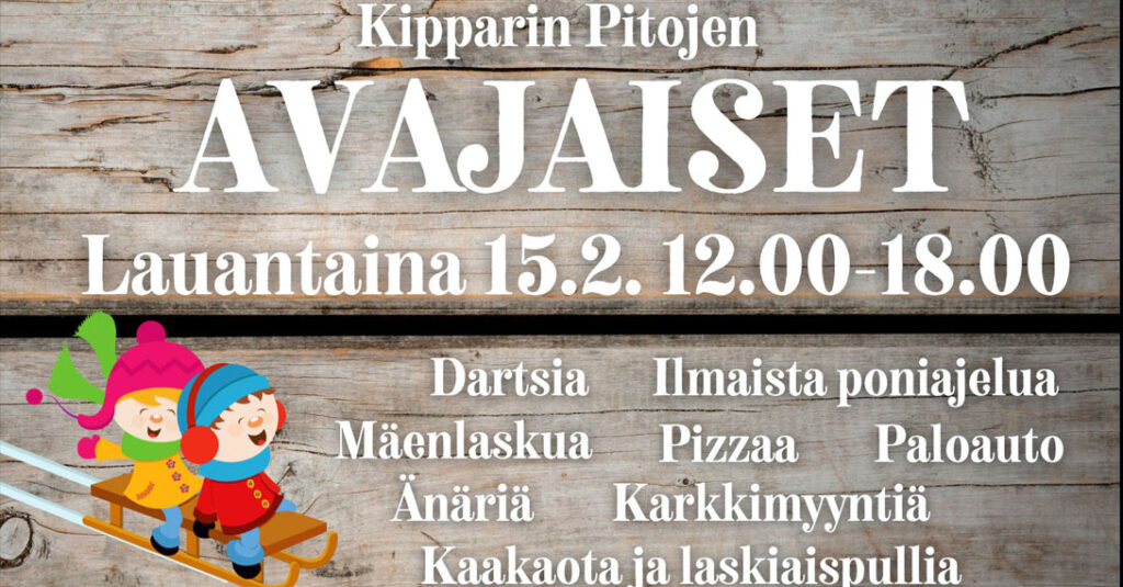 Kipparin avajaiset 15.2.2025!