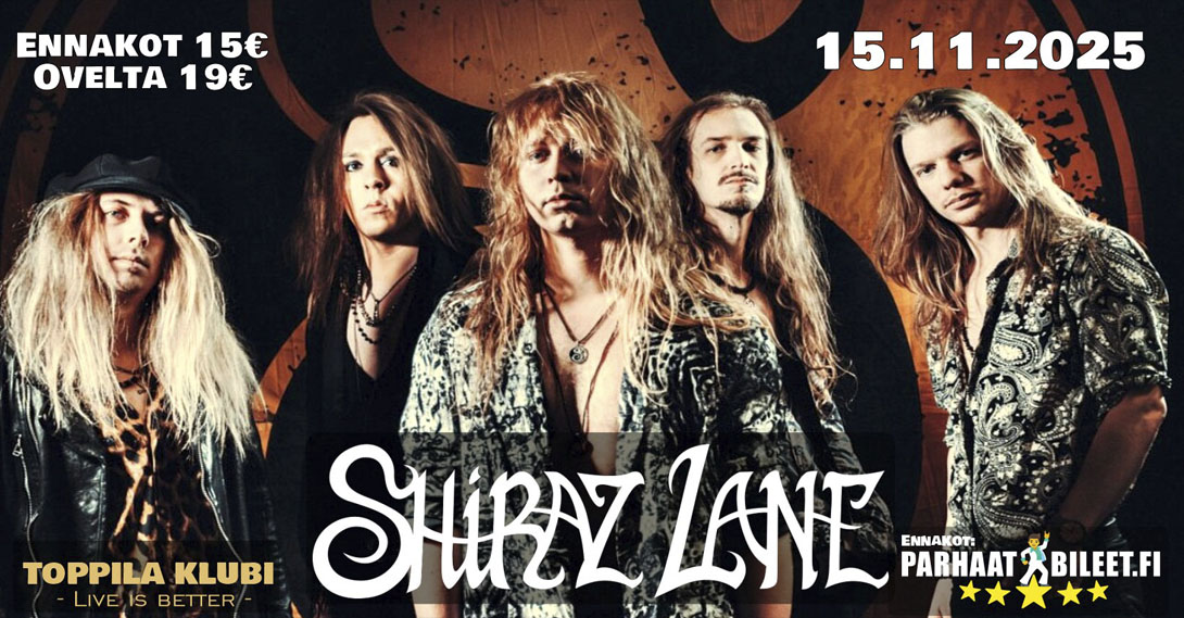shiraz lane Toppila klubi Oulu 15.11.2025