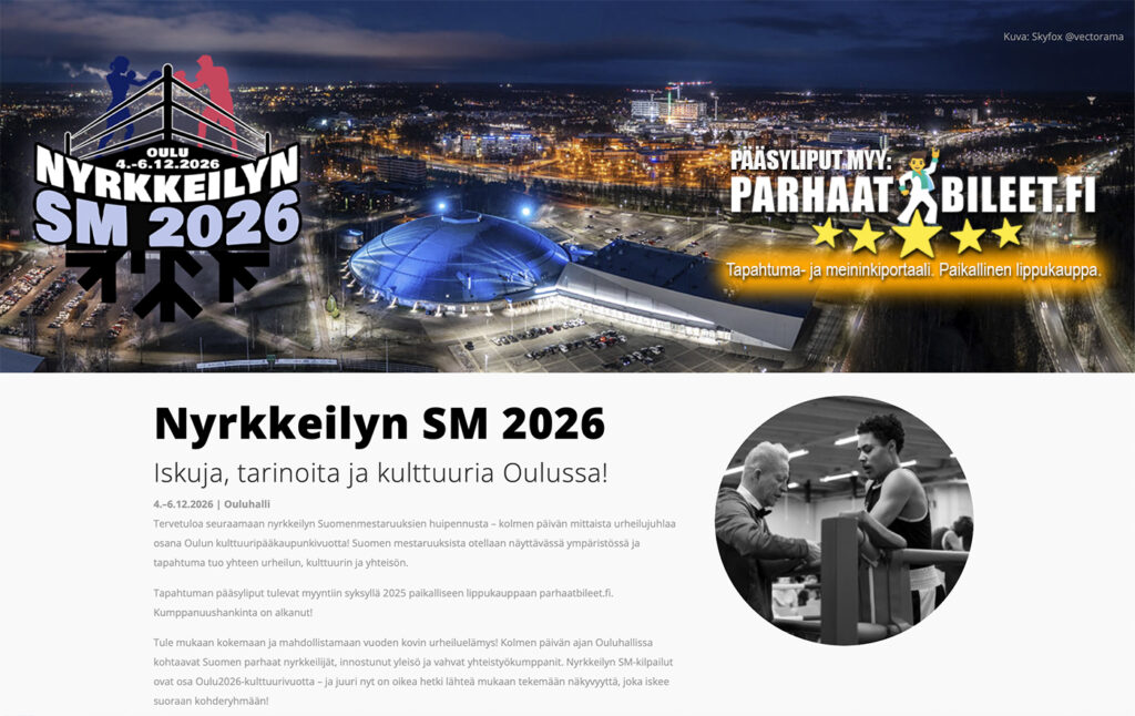Nyrkkeilyn SM-kisat Ouluun