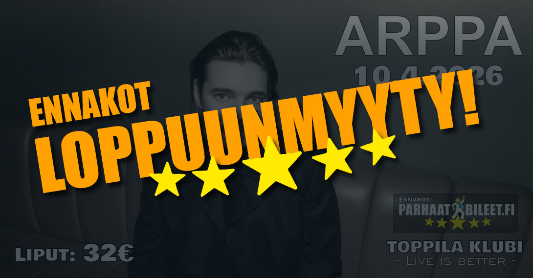 ARPPA TOPPILA KLUBI LOPPUUNMYYTY