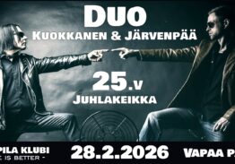 Duo Kuokkanen & Järvenpää 25.v juhlakeikka Toppila Klubi 28.2.2026