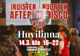 Ikuisten Nuorten After Ski Disco K-40 Huvilinna 14.3.2026