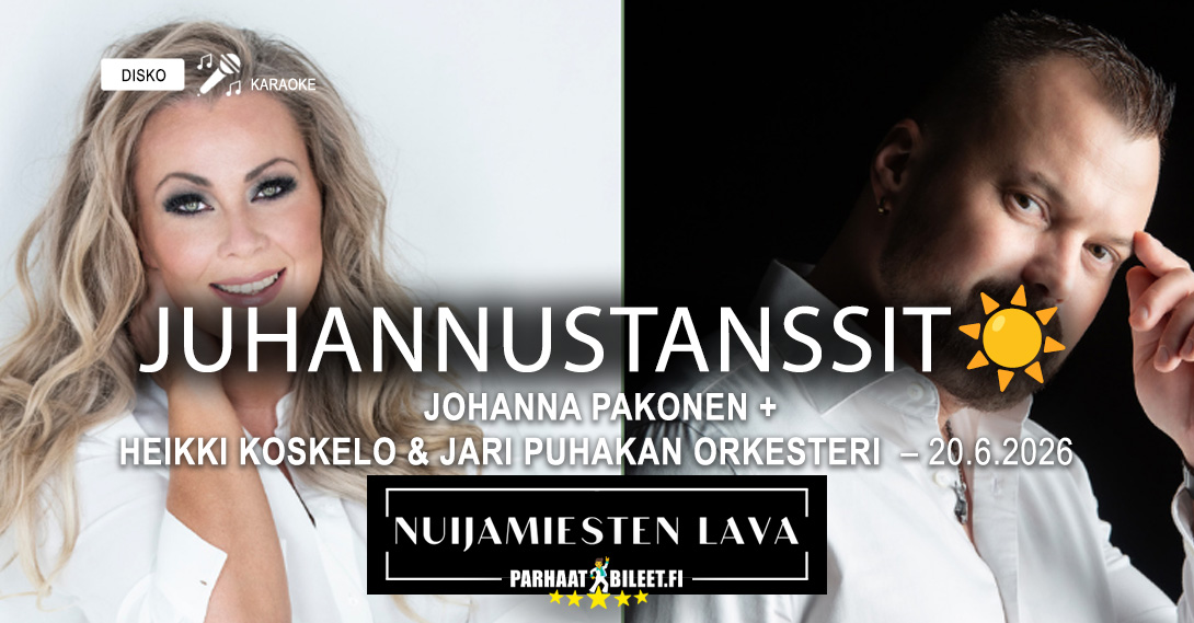 Johanna Pakonen + Heikki Koskelo & Jari Puhakan Orkesteri 20.6.2026