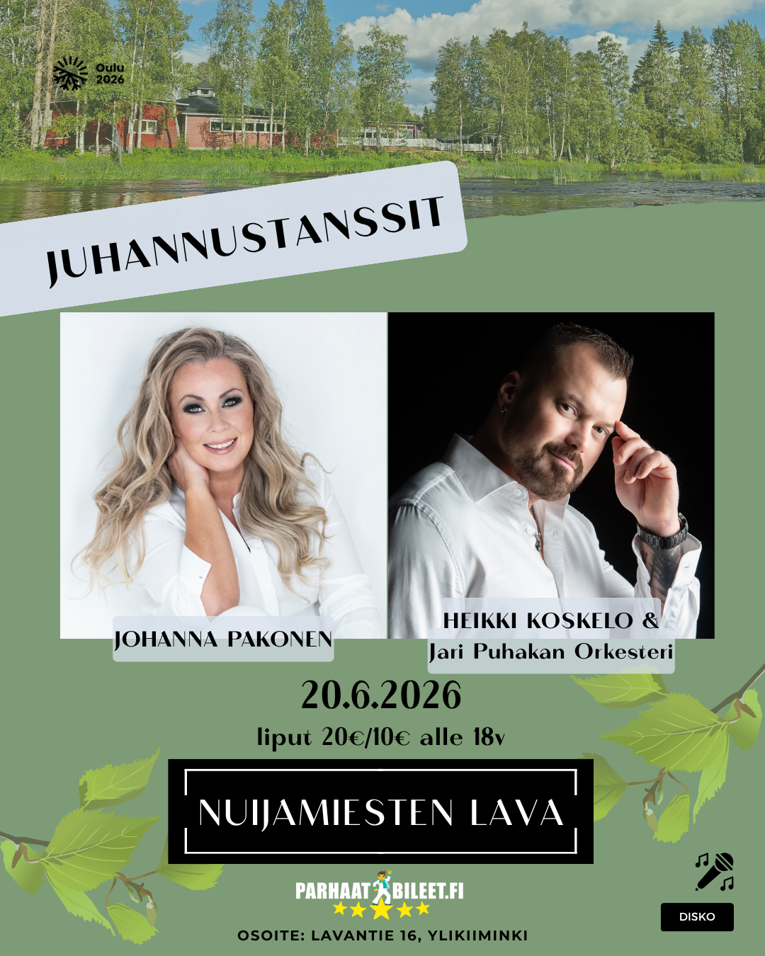 Juhannustanssit Nuijamiesten lava