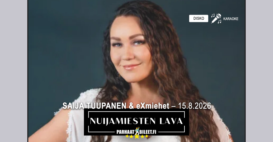 Saija Tuupanen & eXmiehet Nuijamiesten lava 15.8.2026