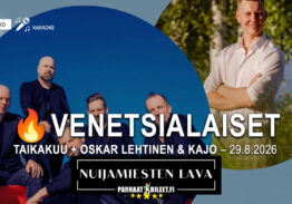 Venetsialaiset Nuijamiesten lavalla 29.8.2026