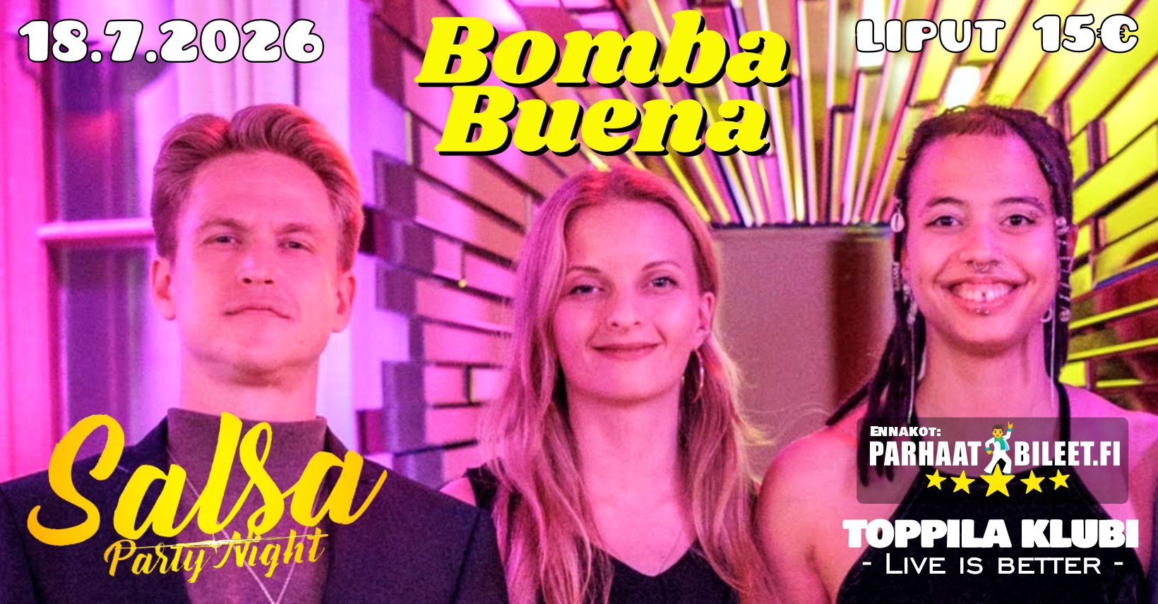Bomba Buena Live-Salsa Night 18.7.2026