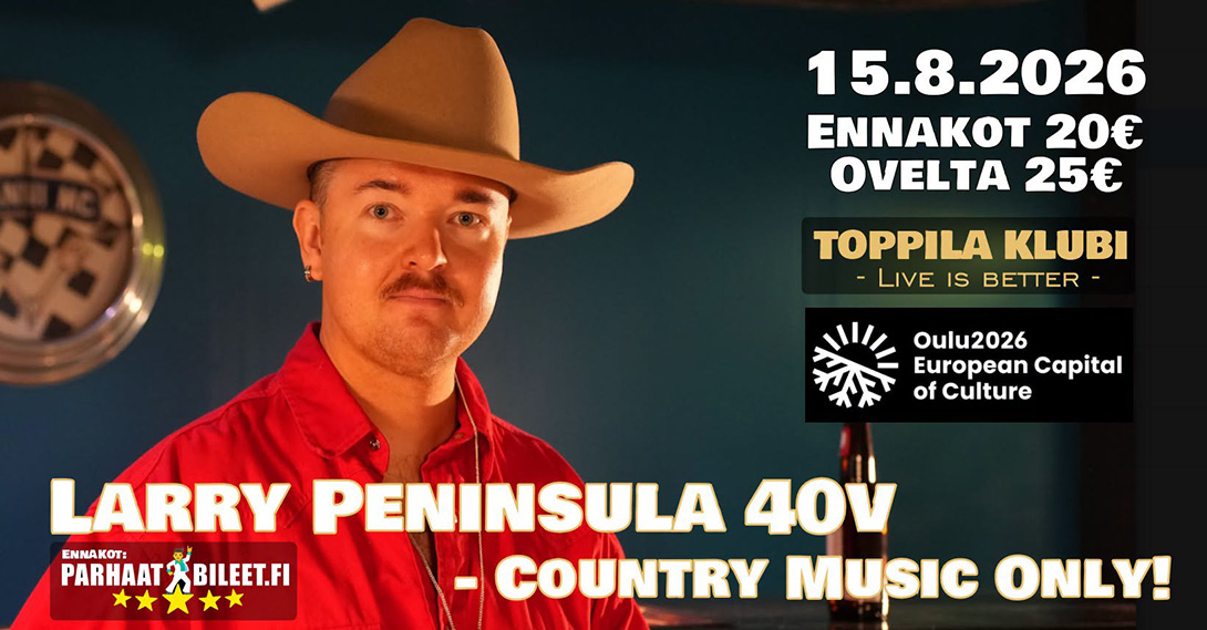 Larry Peninsula Toppila Klubi 15.8.2026