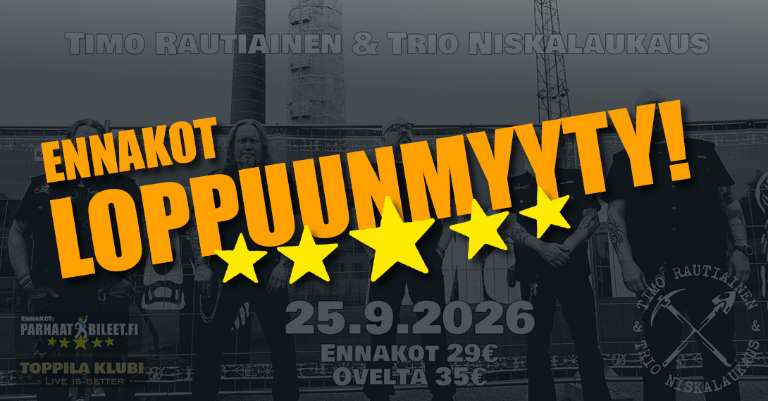 Timo Rautiainen & Trio Niskalaukaus Toppila Klubi 25.9.2026