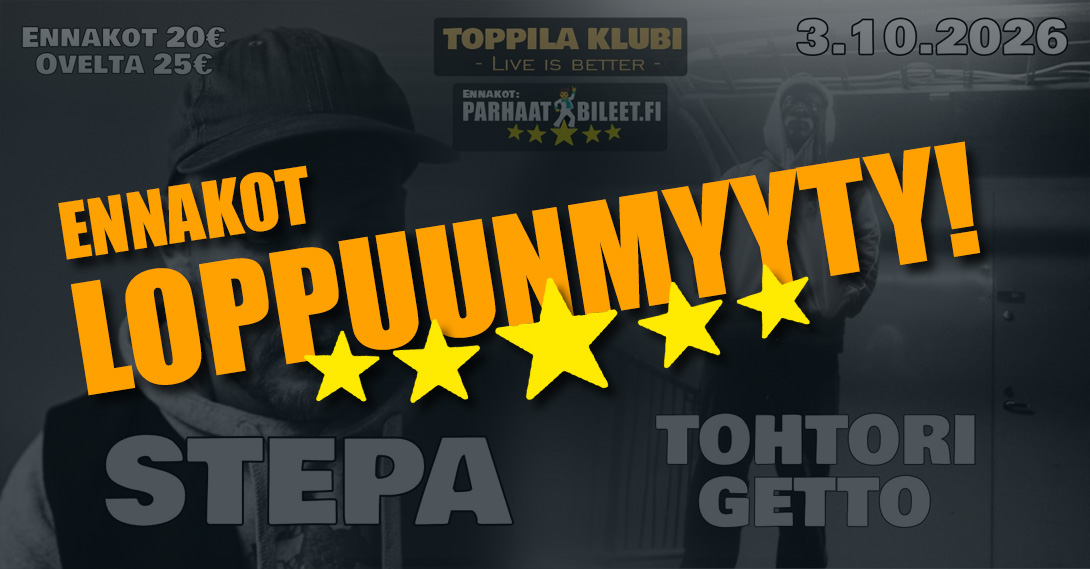Stepa & Tohtori Getto Toppila Klubi 3.10.2026
