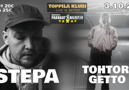 Stepa & Tohtori Getto Toppila Klubi 3.10.2026
