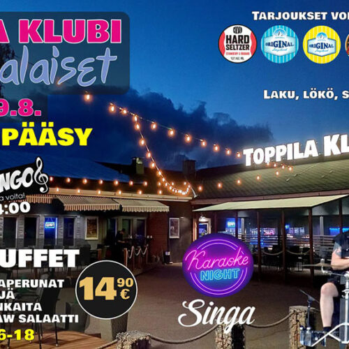 Toppila Klubin Venetsialaiset 29.8.2026