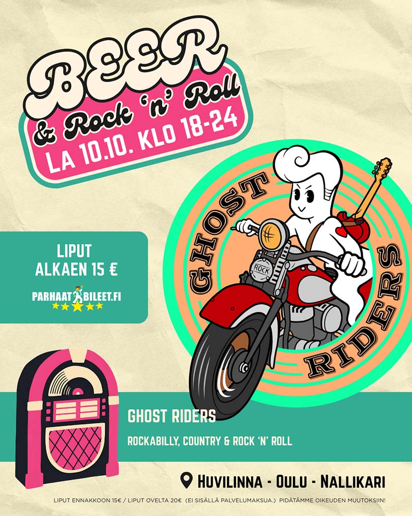 Ghost Riders @ Beer & Rock'roll Huvilinna 10.10.2026