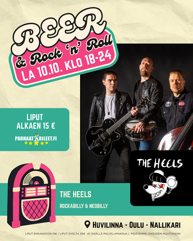 The Heels @ Beer & Rock'roll Huvilinna 10.10.2026
