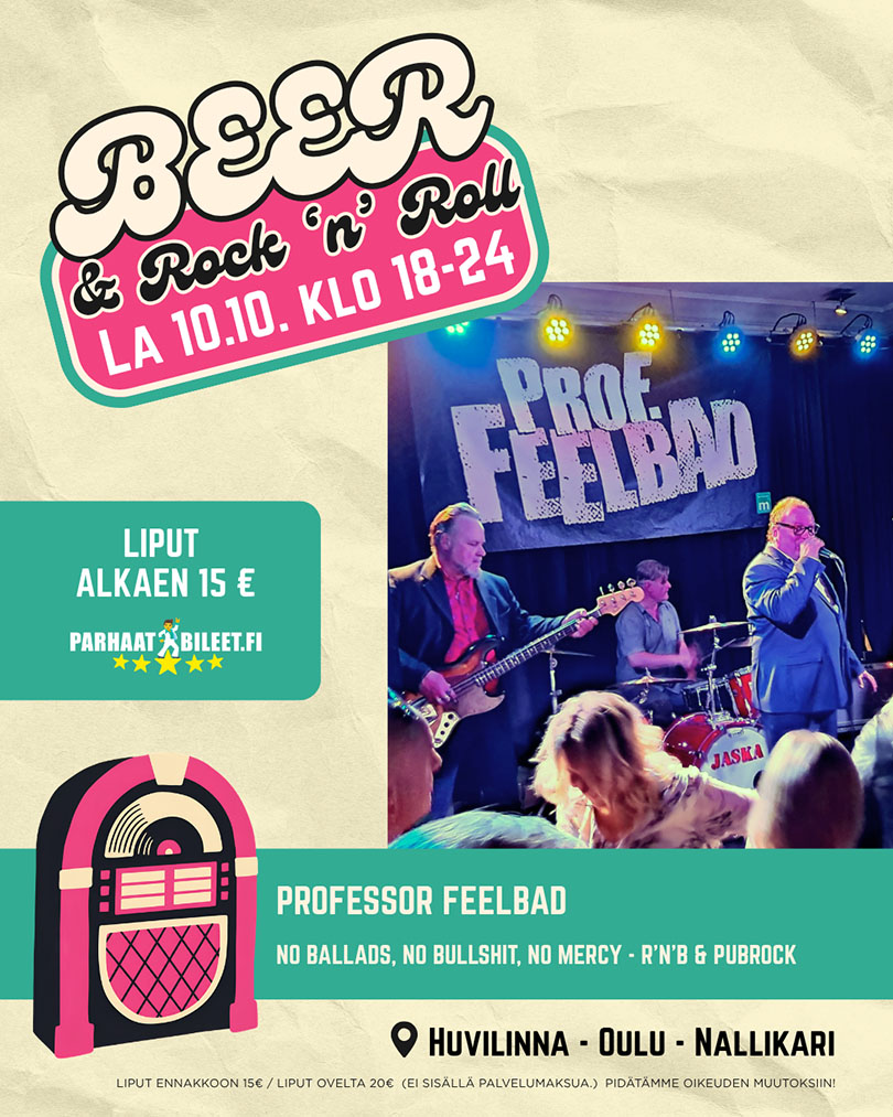 Prof. Feelbad @ Beer & Rock'roll Huvilinna 10.10.2026