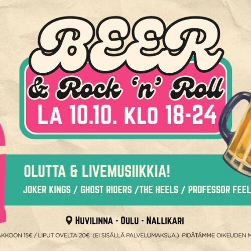 Beer & Rock ‘n’ Roll 10 October 2026 at Huvilinna