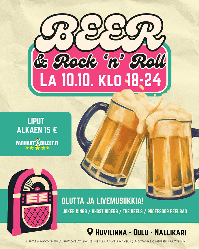 Beer & Rock'roll Huvilinna 10.10.2026