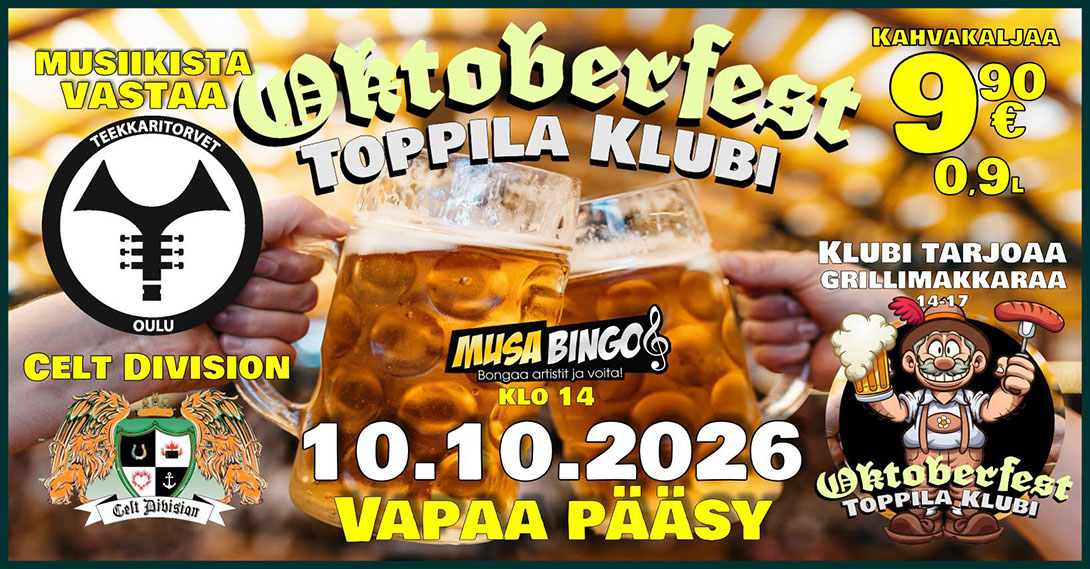 Klubin oktoberfest 2026