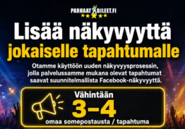 Lisää näkyvyyttä tapahtumille