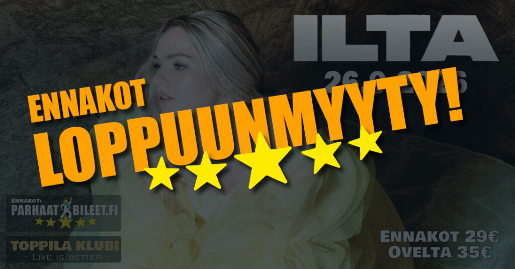Loppuunmyytyjä keikkoja!