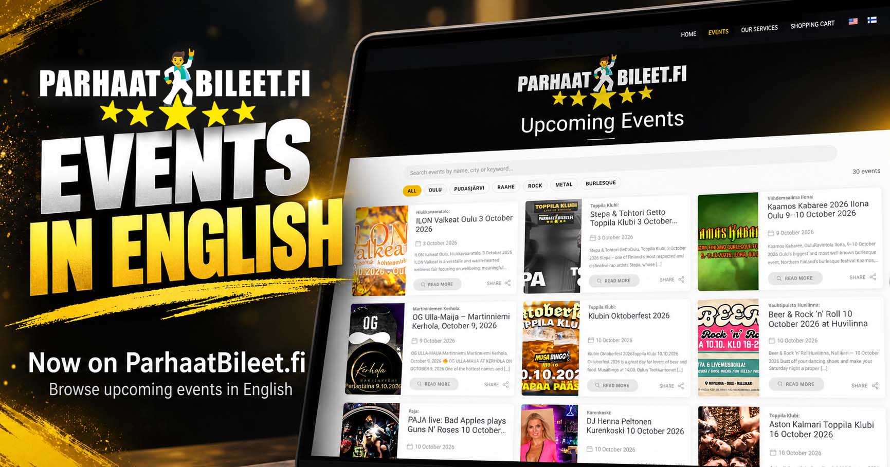 Myös kansainvälisille vieraille Myös kansainvälisille vieraille