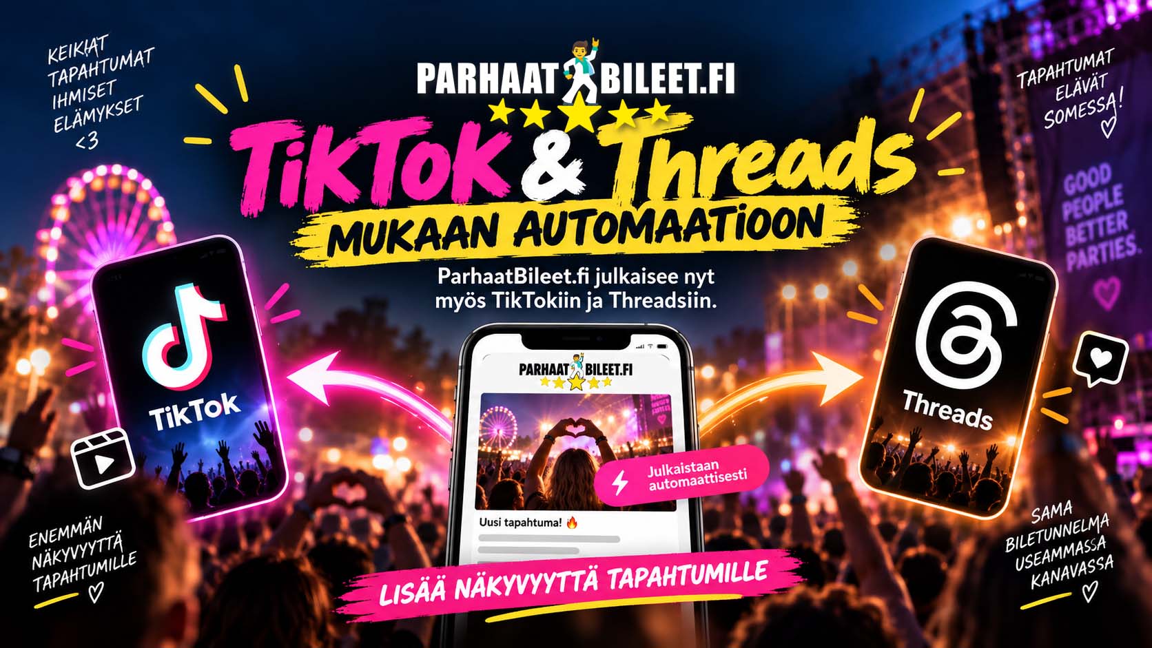 Uutta: TikTok + Threads Uutta: TikTok + Threads
