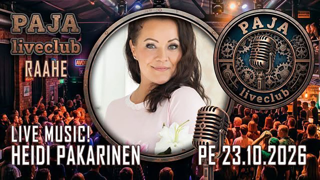 Heidi Pakarinen Paja Liveclub 23.10.2026
